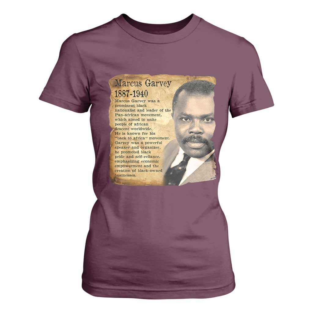 Marcus Garvey T Shirt For Women Strong Black History Leader