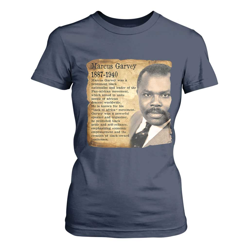 Marcus Garvey T Shirt For Women Strong Black History Leader