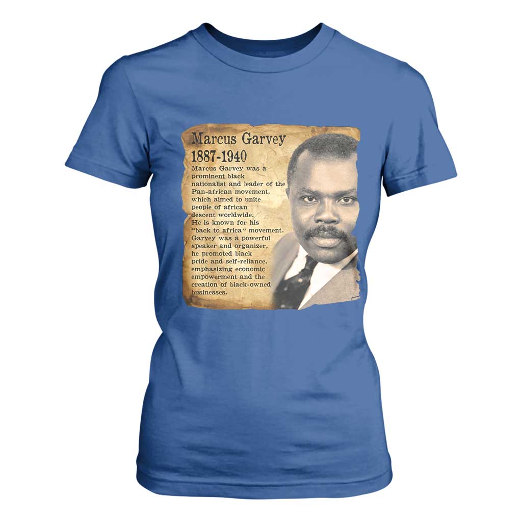 Marcus Garvey T Shirt For Women Strong Black History Leader