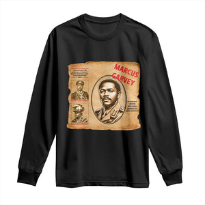 Marcus Garvey Long Sleeve Shirt First National Hero Of Jamaica Legacy