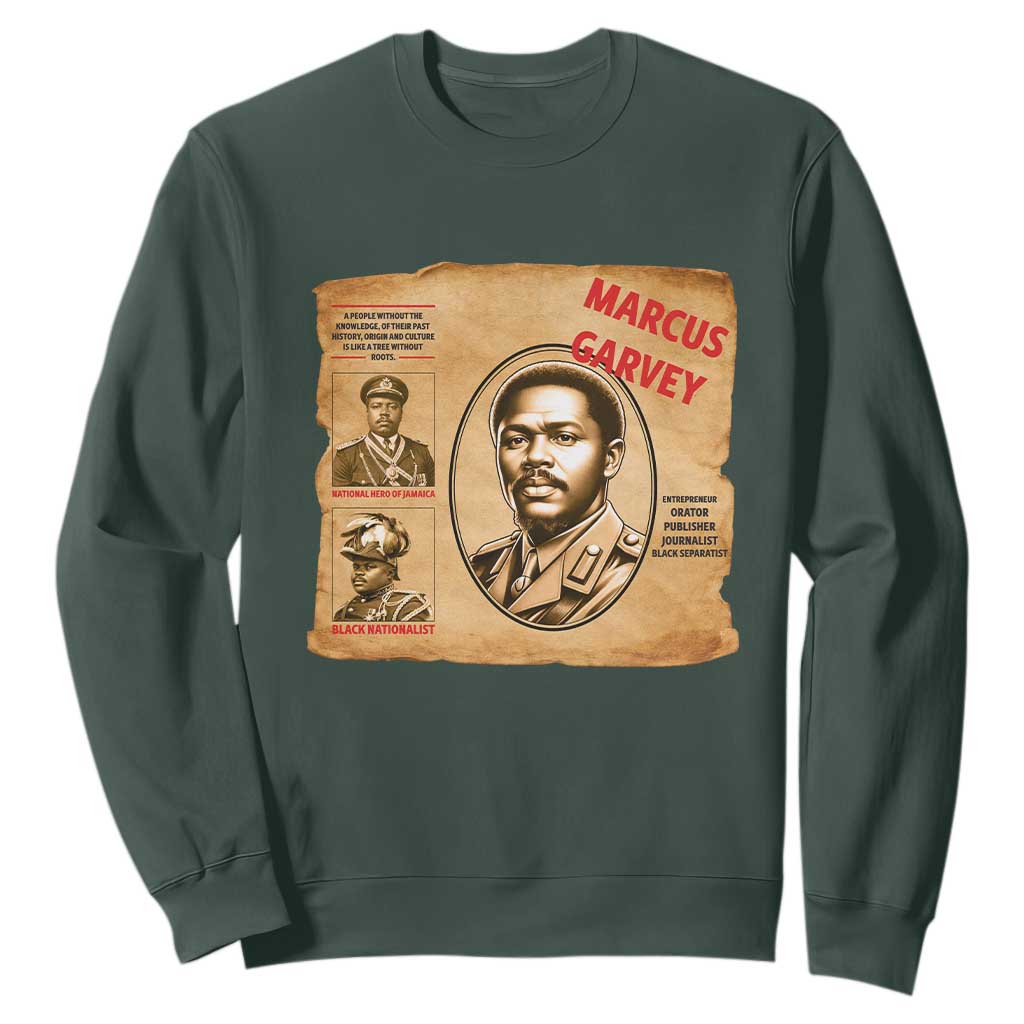 Marcus Garvey Sweatshirt First National Hero Of Jamaica Legacy