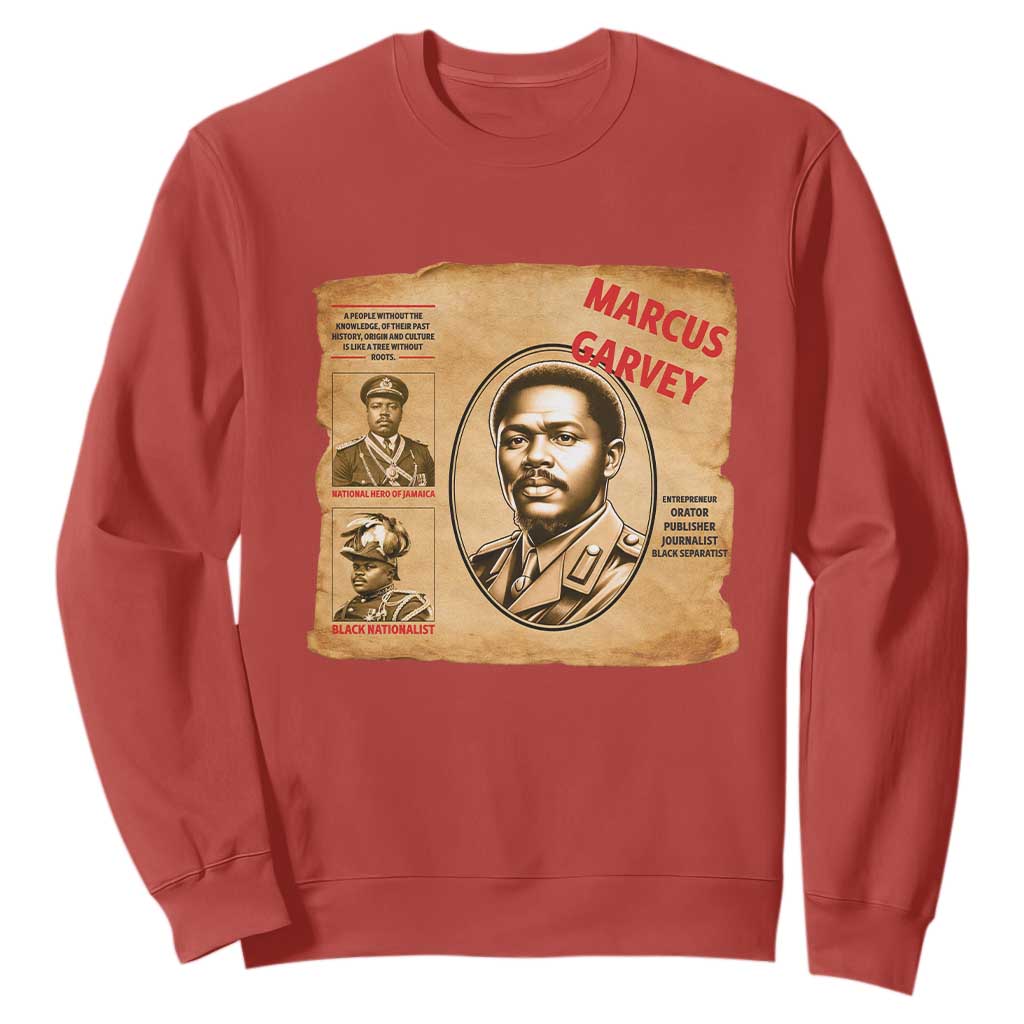 Marcus Garvey Sweatshirt First National Hero Of Jamaica Legacy