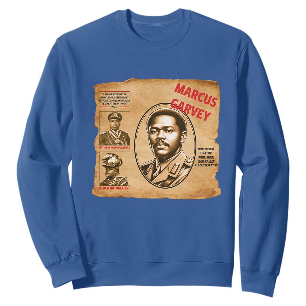 Marcus Garvey Sweatshirt First National Hero Of Jamaica Legacy