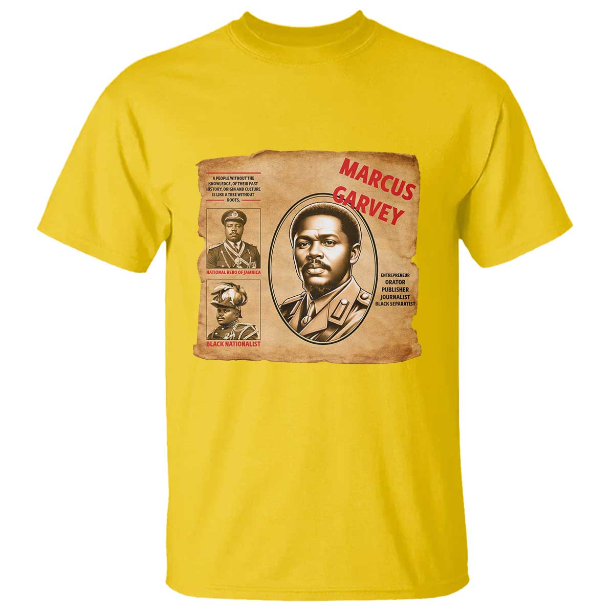 Marcus Garvey T Shirt First National Hero Of Jamaica Legacy