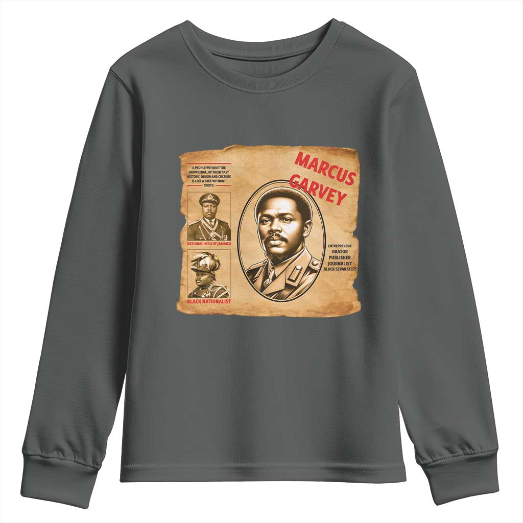 Marcus Garvey Youth Sweatshirt First National Hero Of Jamaica Legacy