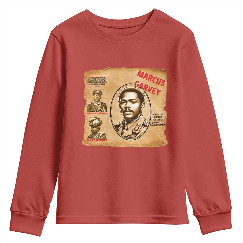 Marcus Garvey Youth Sweatshirt First National Hero Of Jamaica Legacy