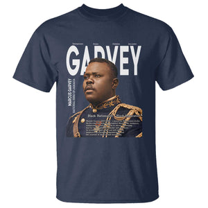 Vintage Black History Hero Marcus Garvey T Shirt Black Pride