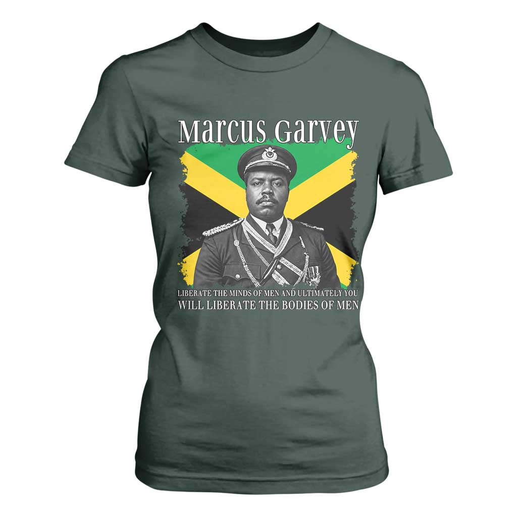 Marcus Garvey Liberation Quote T Shirt For Women Liberate The Minds Of Men