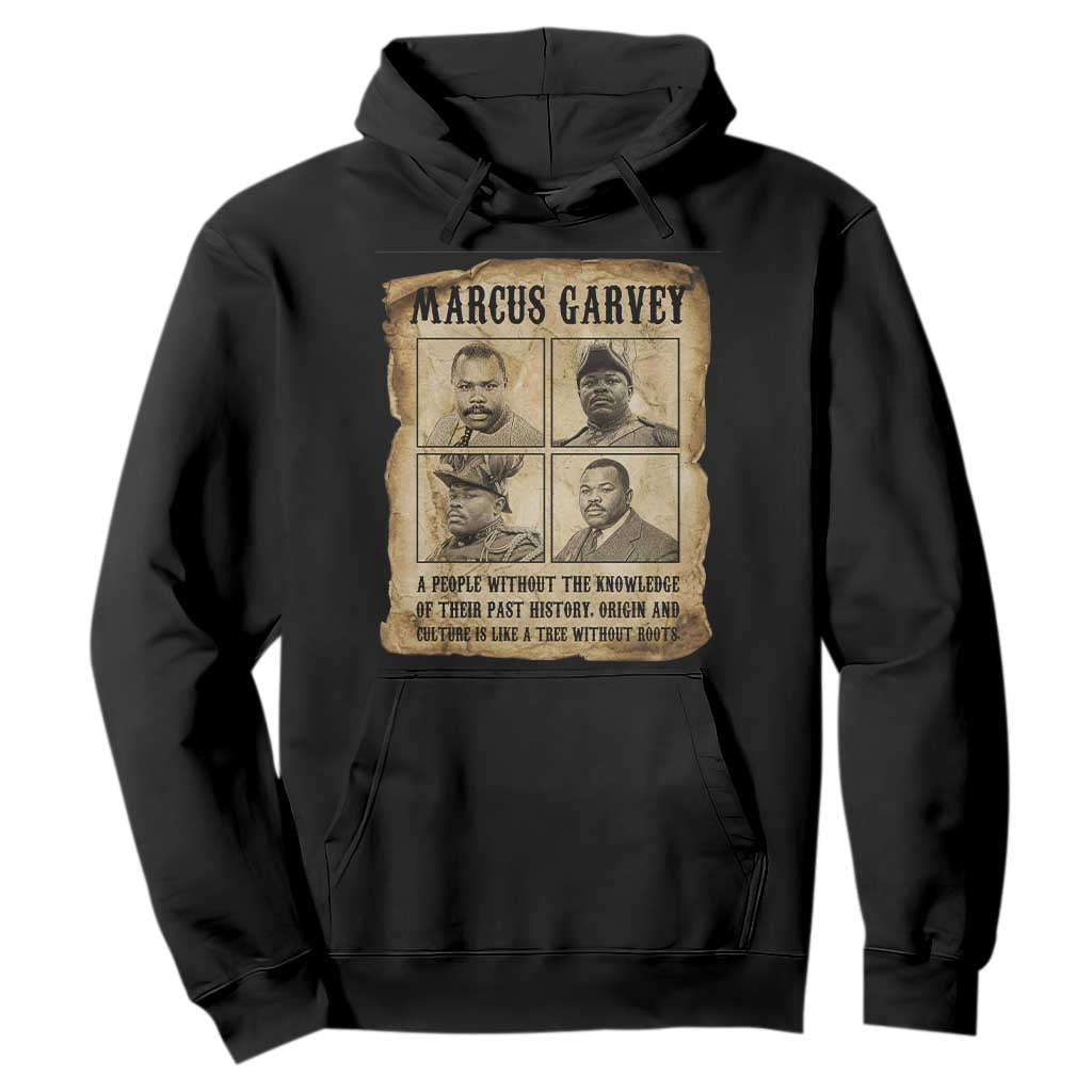 Vintage Marcus Garvey Quote Hoodie A People Without Knowledge Of Their Past