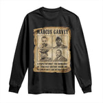 Vintage Marcus Garvey Quote Long Sleeve Shirt A People Without Knowledge Of Their Past