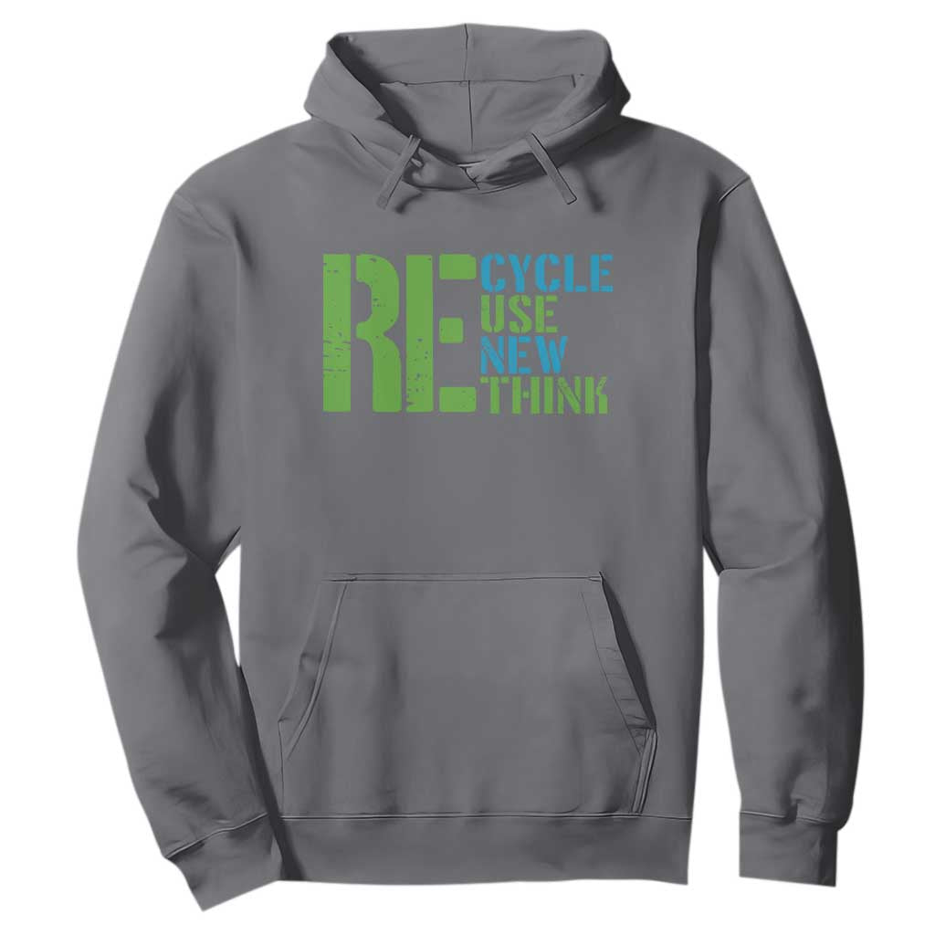 Recycle Reuse Renew Rethink Hoodie Earth Day