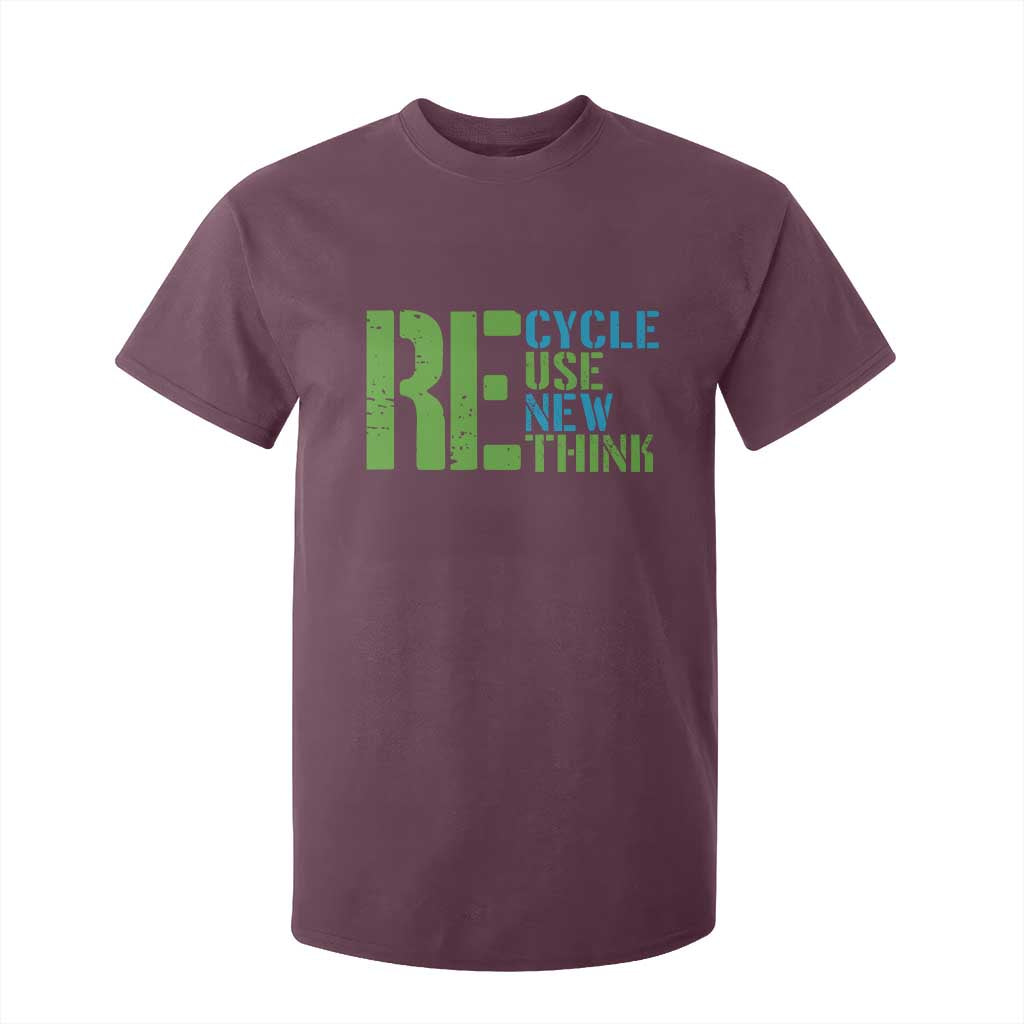 Recycle Reuse Renew Rethink T Shirt For Kid Earth Day
