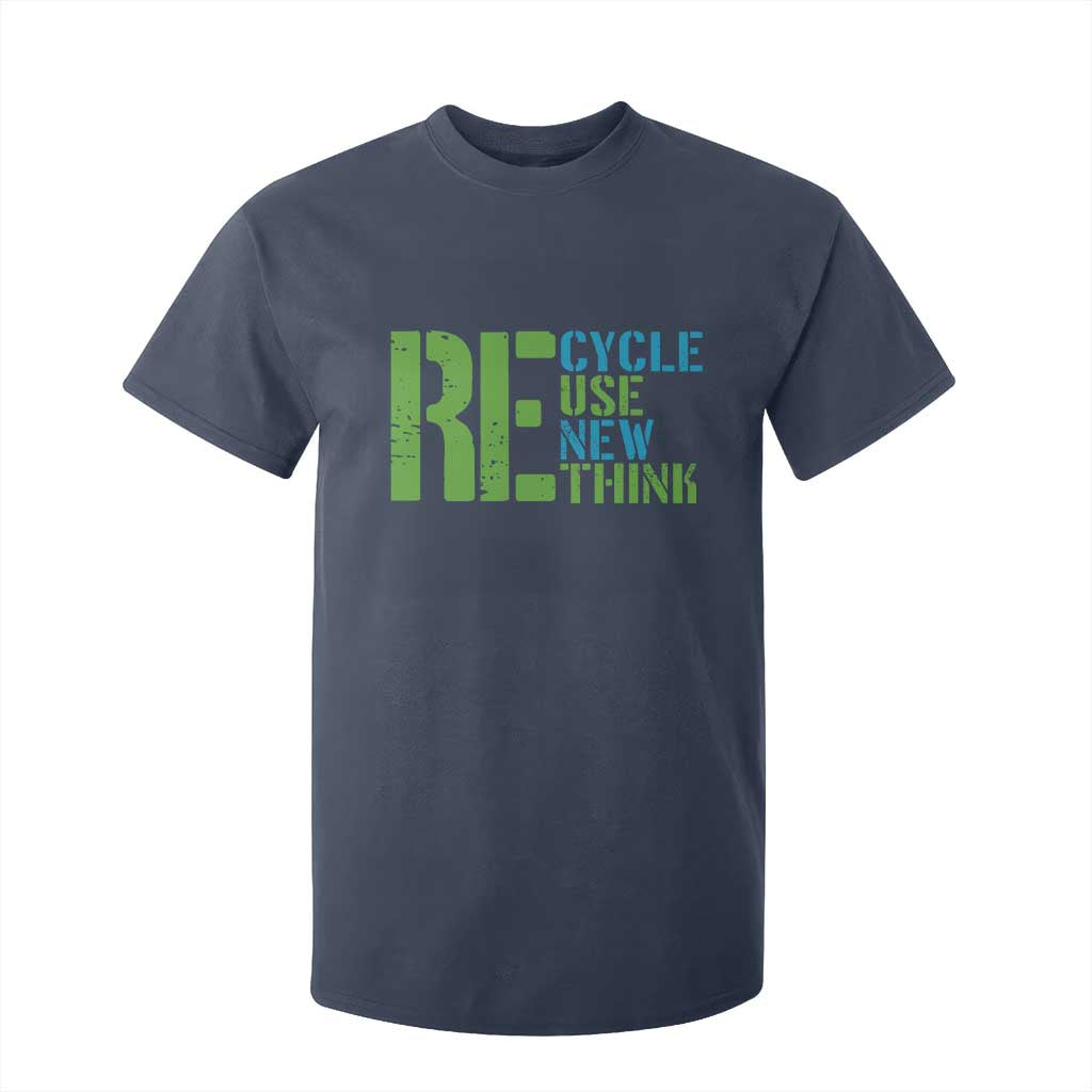 Recycle Reuse Renew Rethink T Shirt For Kid Earth Day