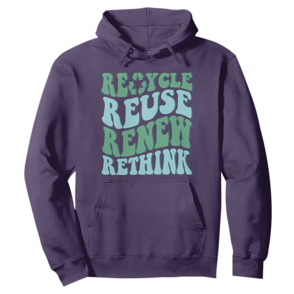 Recycle Reuse Renew Rethink Hoodie Eco Friendly Earth Day