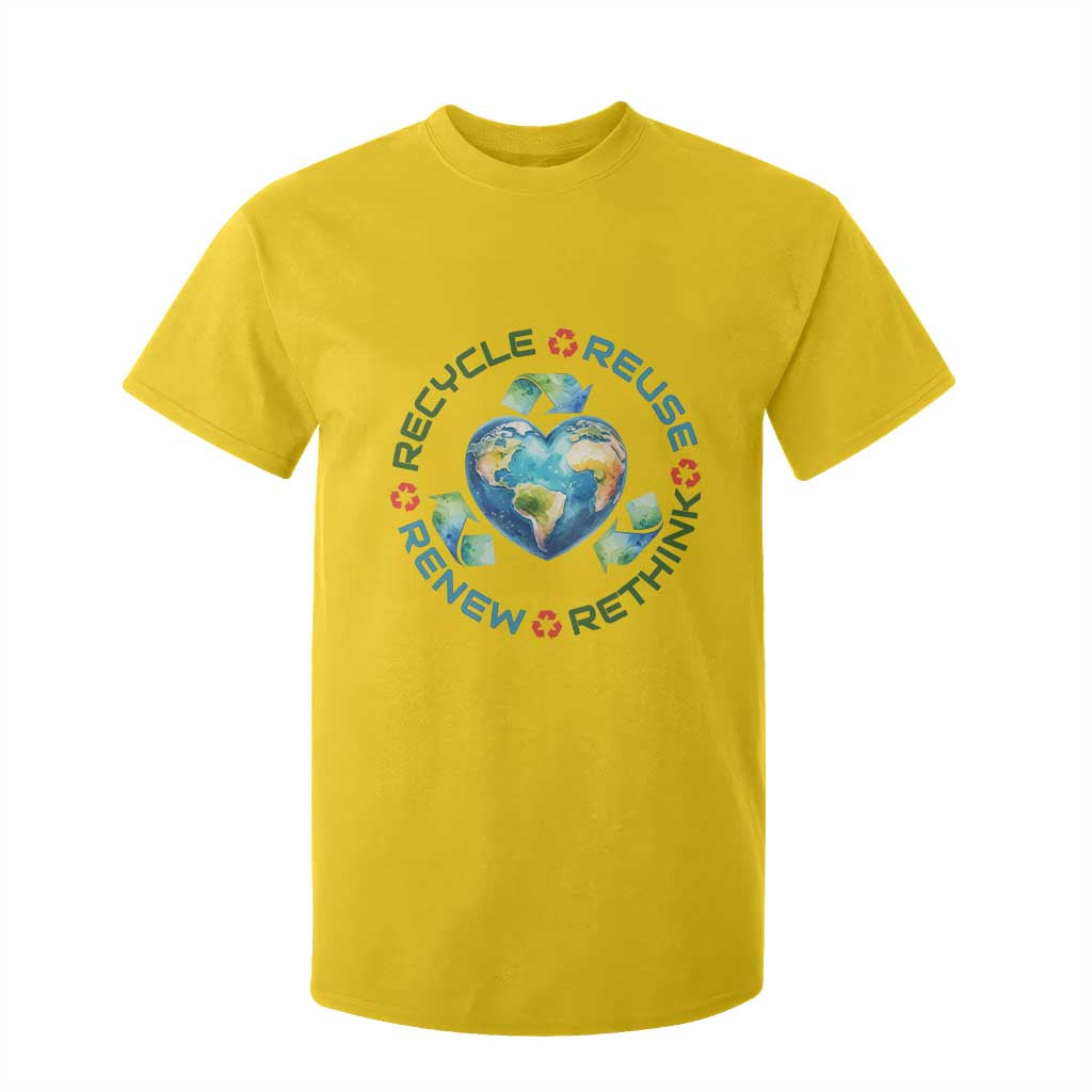Recycle Reuse Renew Rethink T Shirt For Kid Zero Waste Life