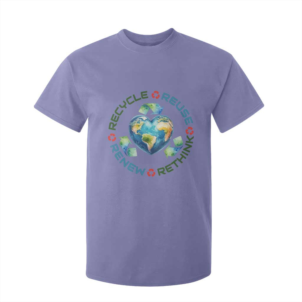 Recycle Reuse Renew Rethink T Shirt For Kid Zero Waste Life