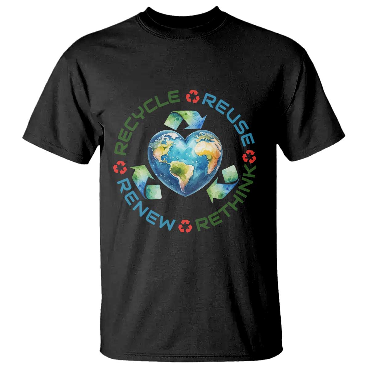 Recycle Reuse Renew Rethink T Shirt Zero Waste Life
