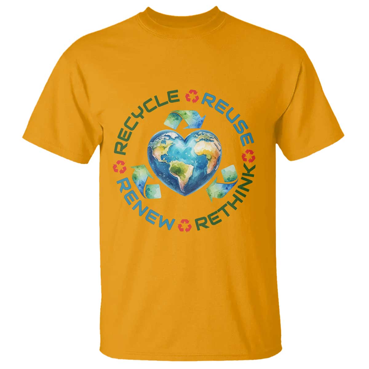 Recycle Reuse Renew Rethink T Shirt Zero Waste Life