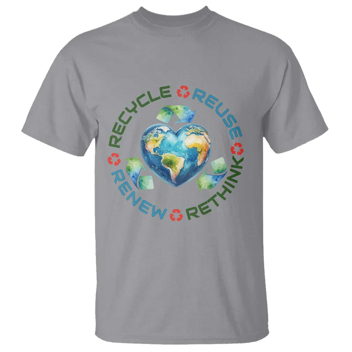 Recycle Reuse Renew Rethink T Shirt Zero Waste Life