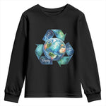 Earth Day Dont Be Trashy Youth Sweatshirt Environmental Awareness Gift