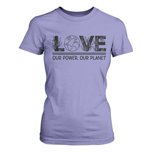 Earth Day 2026 T Shirt For Women Our Power Our Planet