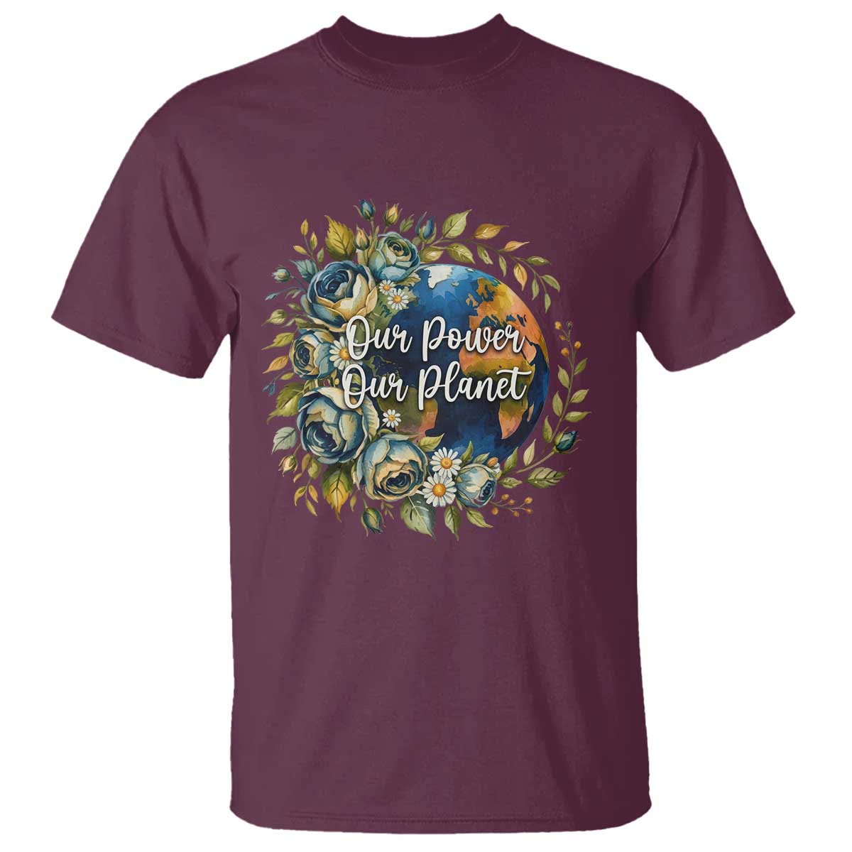 Save The Planet Earth Day T Shirt Our Power Our Planet