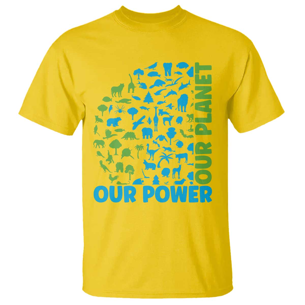 Earth Day Environmental Activism T Shirt Our Power Our Planet