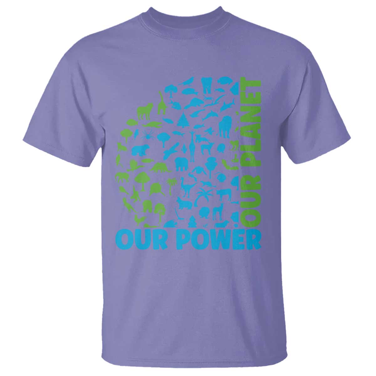 Earth Day Environmental Activism T Shirt Our Power Our Planet