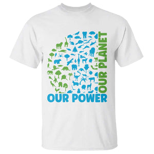 Earth Day Environmental Activism T Shirt Our Power Our Planet