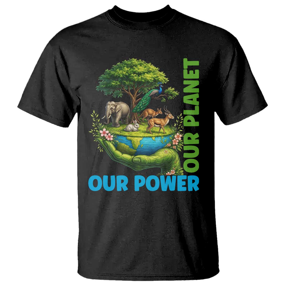 Our Power Our Planet T Shirt Earth Day Nature Lover Gift