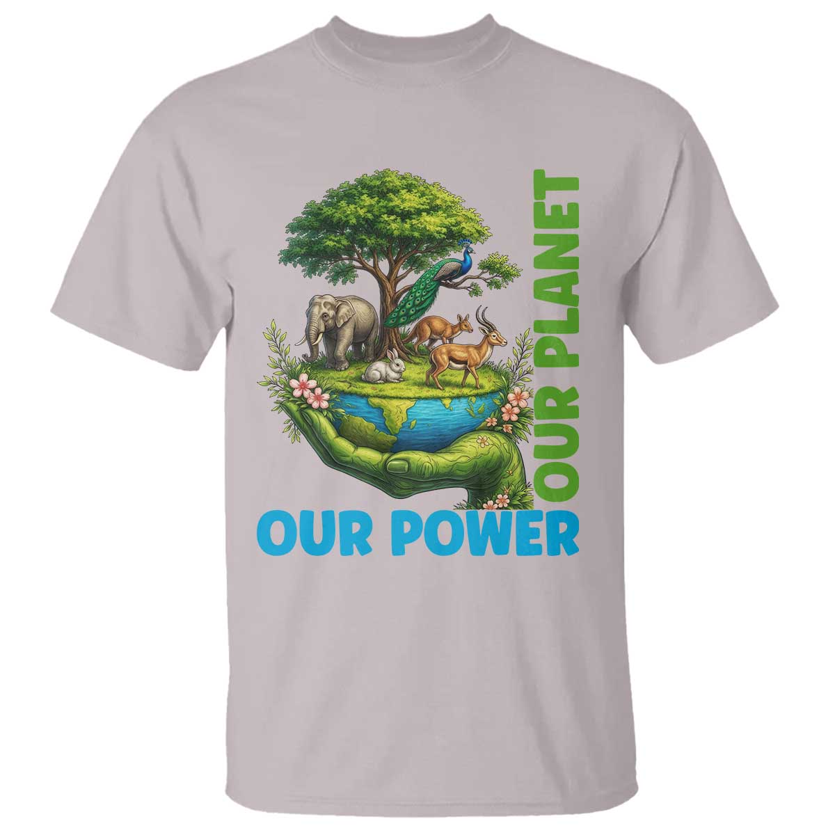 Our Power Our Planet T Shirt Earth Day Nature Lover Gift