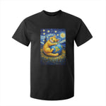 Earth Day T Shirt For Kid Starry Night Cat Hugging Earth