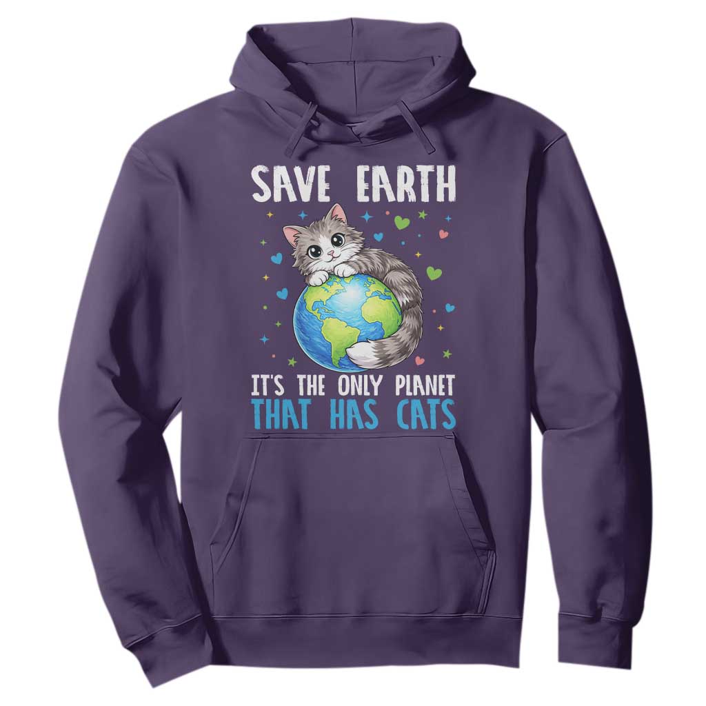 Earth Day Hoodie Save Earth Its The Only Planet With Cats