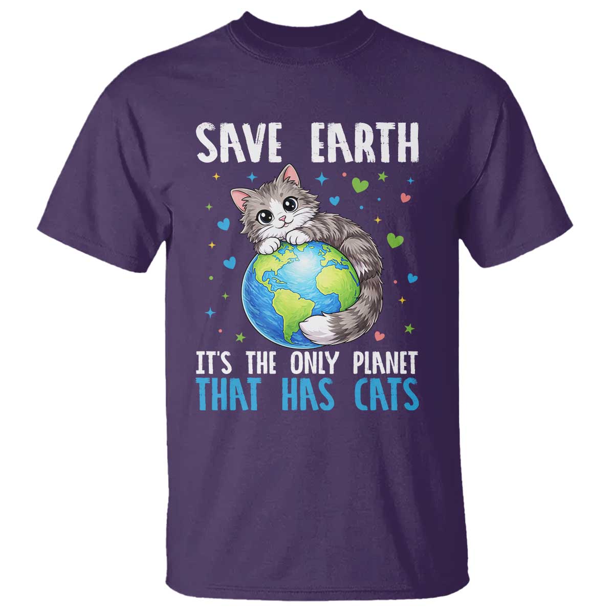 Earth Day T Shirt Save Earth Its The Only Planet With Cats