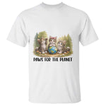 Earth Day Cat Lover T Shirt Paws For The Planet