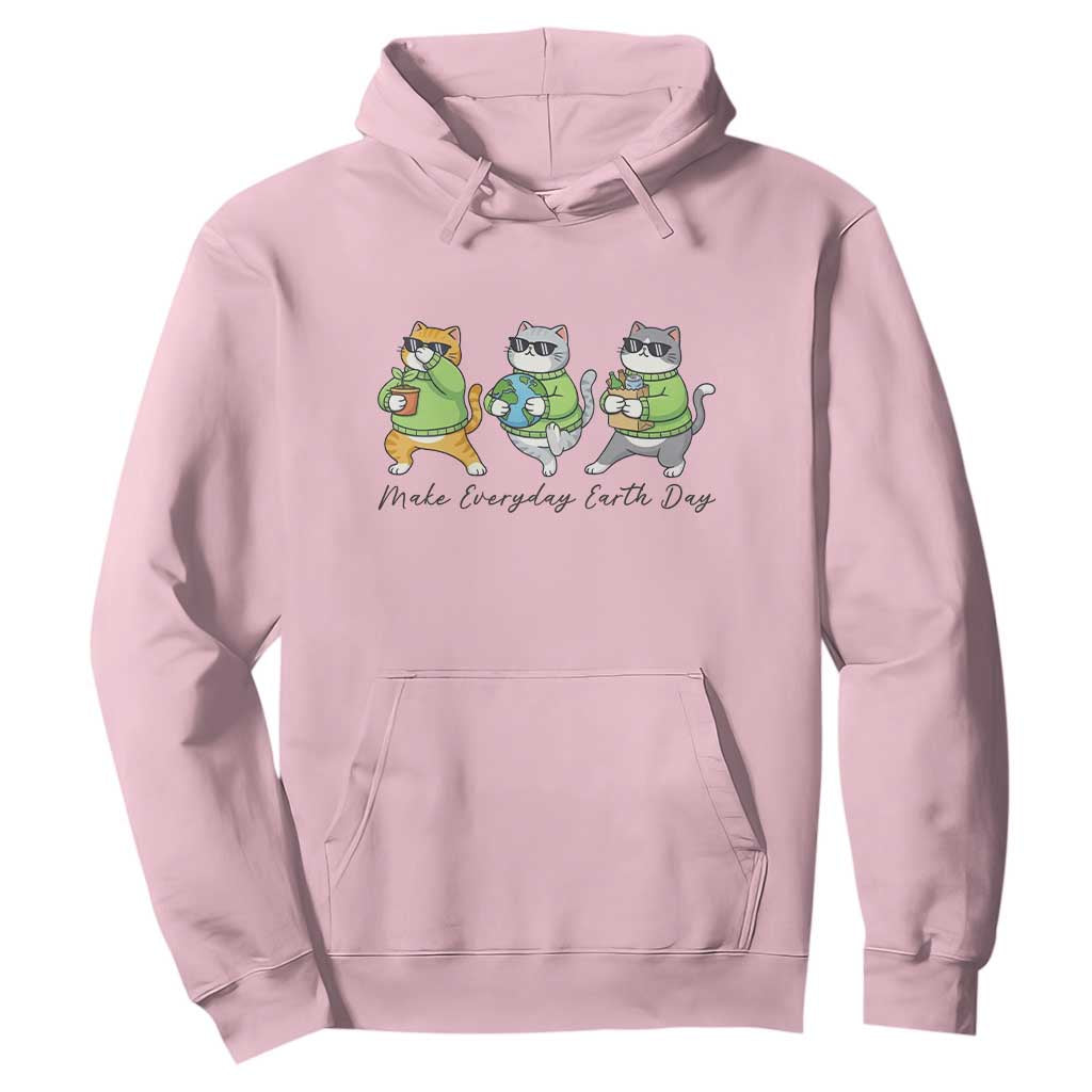 Make Everyday Earth Day Hoodie Eco Friendly Cat Lover