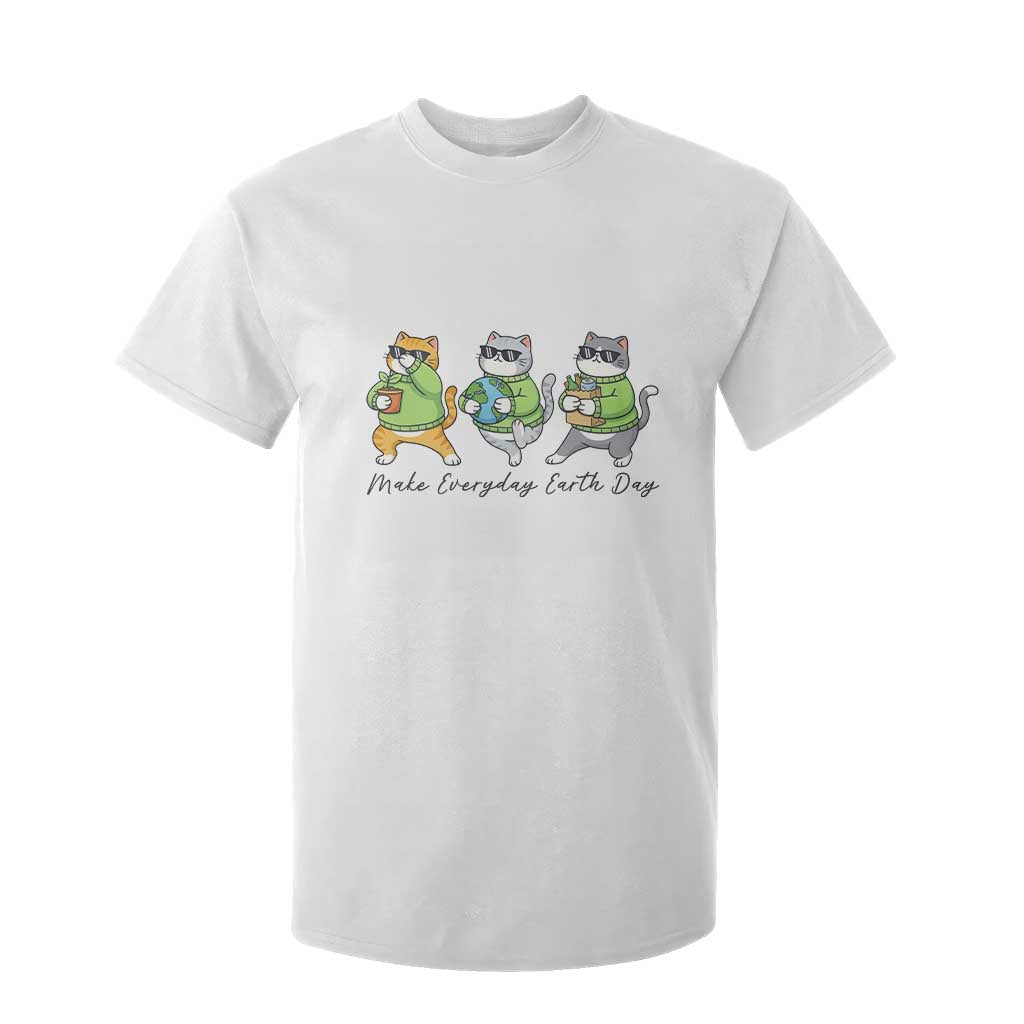 Make Everyday Earth Day T Shirt For Kid Eco Friendly Cat Lover