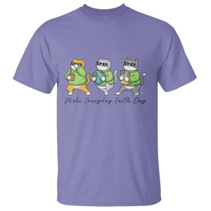 Make Everyday Earth Day T Shirt Eco Friendly Cat Lover