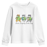 Make Everyday Earth Day Youth Sweatshirt Eco Friendly Cat Lover