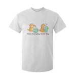 Make Everyday Earth Day T Shirt For Kid Cute Cat Healing Planet Earth