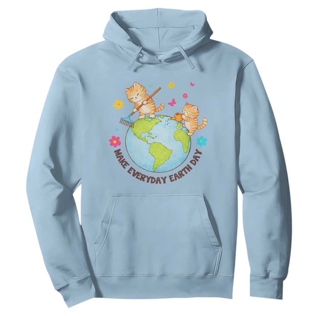 Make Everyday Earth Day Hoodie Funny Cat Lover Gift