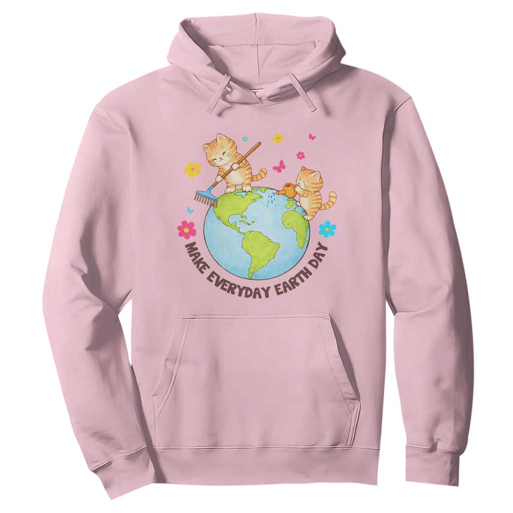 Make Everyday Earth Day Hoodie Funny Cat Lover Gift