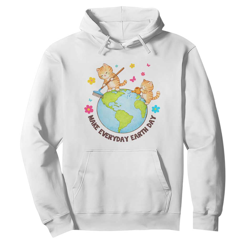 Make Everyday Earth Day Hoodie Funny Cat Lover Gift