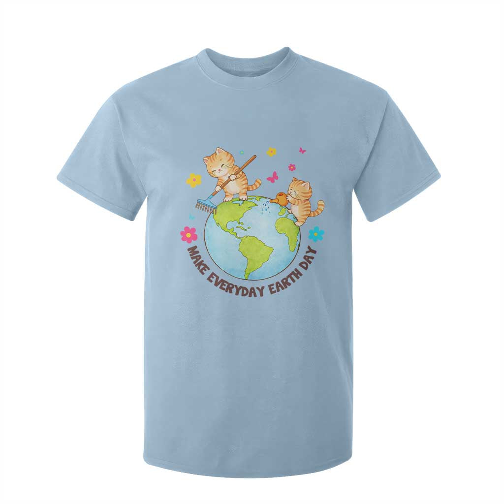 Make Everyday Earth Day T Shirt For Kid Funny Cat Lover Gift