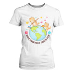 Make Everyday Earth Day T Shirt For Women Funny Cat Lover Gift
