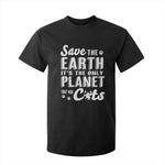 Earth Day Cat Lover T Shirt For Kid Save Earth Its The Only Planet With Cats