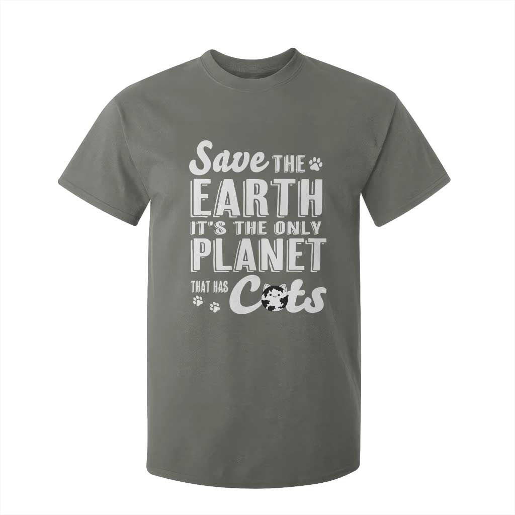 Earth Day Cat Lover T Shirt For Kid Save Earth Its The Only Planet With Cats