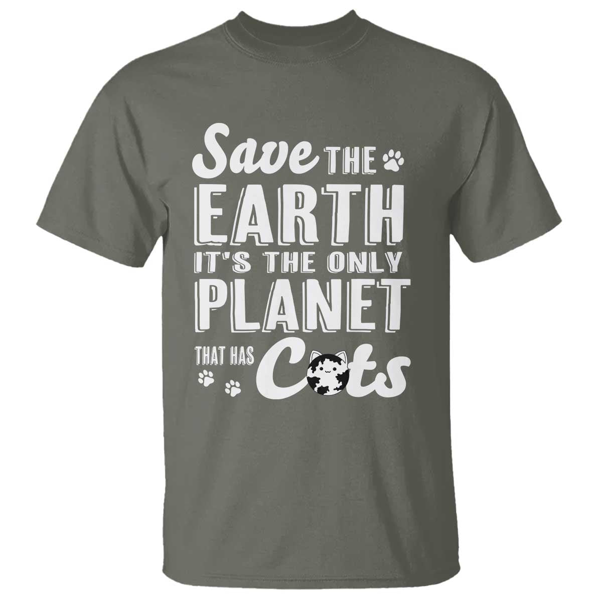 Earth Day Cat Lover T Shirt Save Earth Its The Only Planet With Cats