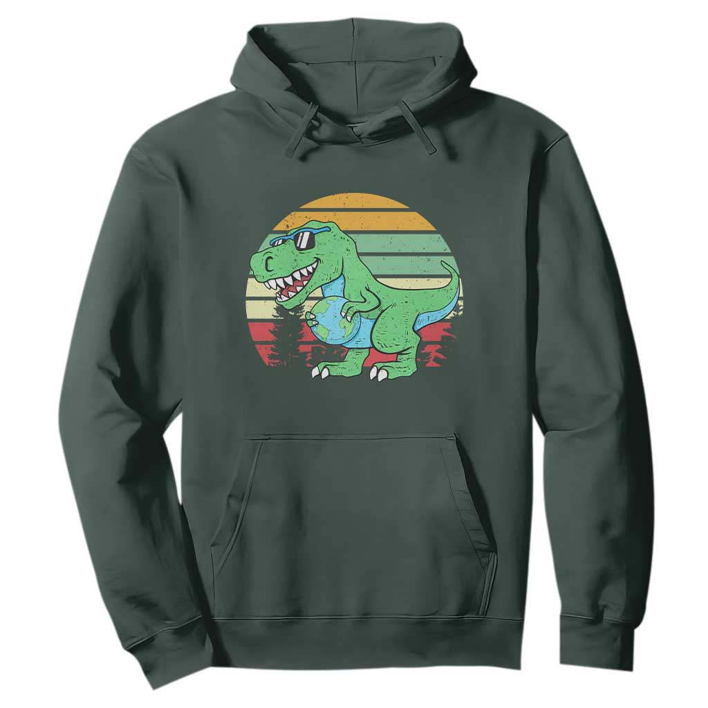 Funny Earth Day Dinosaur Lover Hoodie Save The Planet