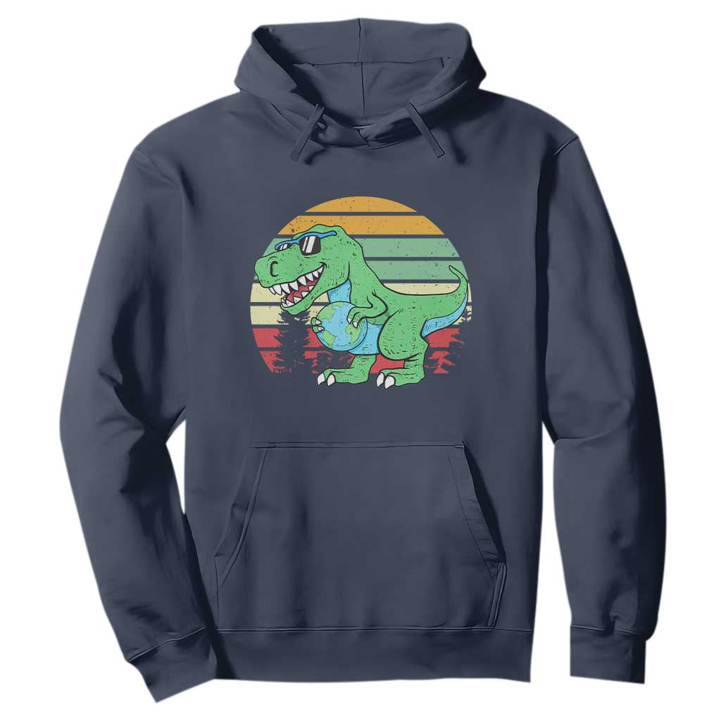Funny Earth Day Dinosaur Lover Hoodie Save The Planet
